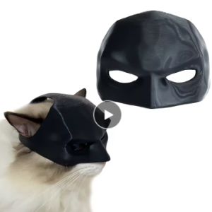 Halloween Bat-Cat Mask - Breathable Avenger-Style Cat Costume, Fashionable and Portable with Personalized Features.